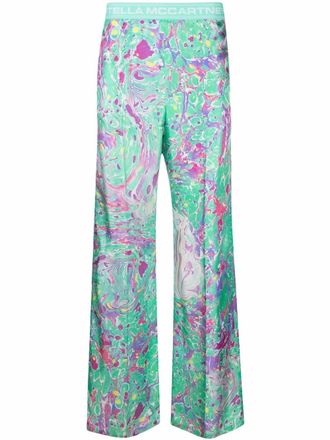Stella McCartney x Ed Curtis broek met print - Groen
