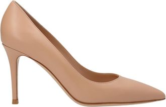 Gianvito Rossi Beige Slip On Pumps