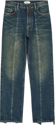 Versace Distressed Straight-leg Jeans - Blue - 36 (W36 / XL)