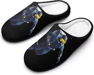 Generic Scuba Diver Mens House Slippers Memory Foam Washable Cotton Slip on Home Shoes