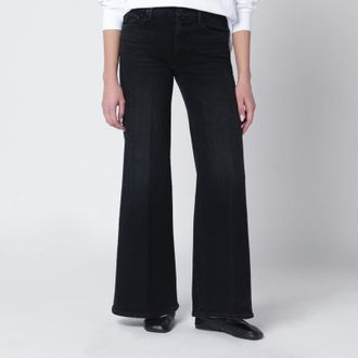 Mother Black flared Spiked Hair jeans