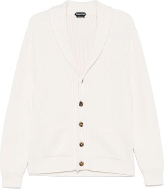 Tom Ford shawl-lapels cardigan - White