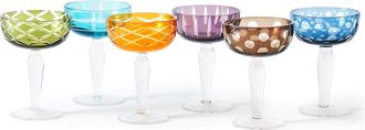 Pols Potten Cuttings Champagnerglas, &Oslash; 10 cm, mehrfarbig (6er-Set)