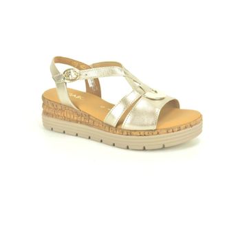 Gabor Schoenen, Dames, Geel, 40 EU, Goud Sand.+ Gar. DZ