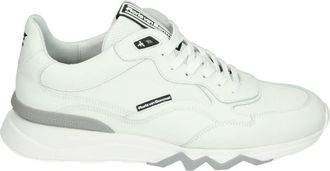 Floris Van Bommel Casual witte leren schoenen - Heren - Sneakers - Wit - 44 EU - Leer - Schoenen