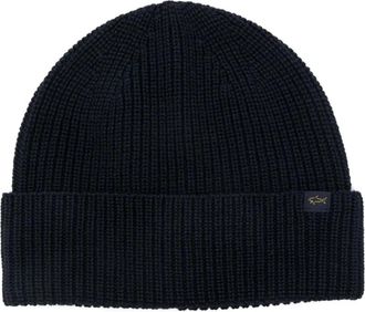Paul & Shark Geribbelde muts - Blauw