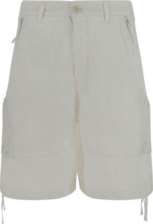 Ten c logo-appliqu&eacute; bermuda shorts - men - Cotton/Polyamide/Polyester - 44 - White