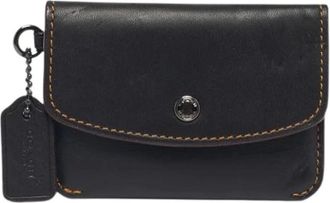 Coach Pre-owned Wallets, female, Black, Size: ONE SIZE Pre-owned Wristlet Card Case