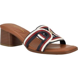 Tommy Hilfiger Marica Slide Sandal in Blue Multi at Nordstrom, Size 5