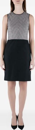 Derek Lam houndstooth sleeveless mini dress - Black