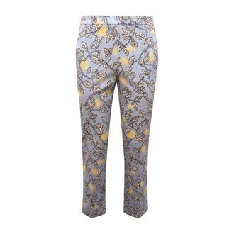 Max Mara DEA WO Broek met zijrits - Dames - Slim Fit Broeken - Veelkleurig - 2XS - Broeken