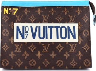 Louis Vuitton Pochette Voyage No.7 Trunk Loeil Vintage Monogram Canvas Mm (Authentic Pre-Loved)
