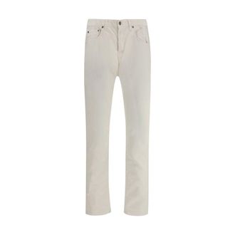 Pantaloni Torino Katoenen Corduroy Rechtaflopende Broek