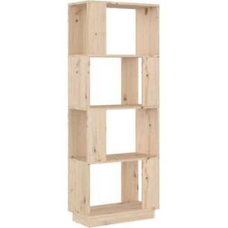 vidaXL Vidaxl - Estantería/divisor de espacios madera maciza pino 51x25x132 cm