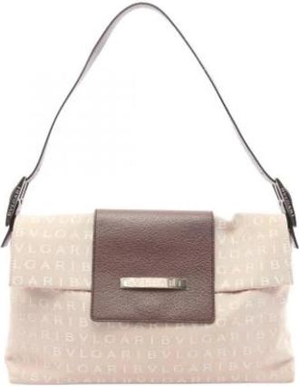 Bulgari Borsa a Spalla Vintage Pre-owned - - Pre-owned - Donna - Beige - ONE SIZE