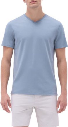 Bugatchi Holden Pima Cotton T-Shirt in Shark at Nordstrom, Size Xx-Large
