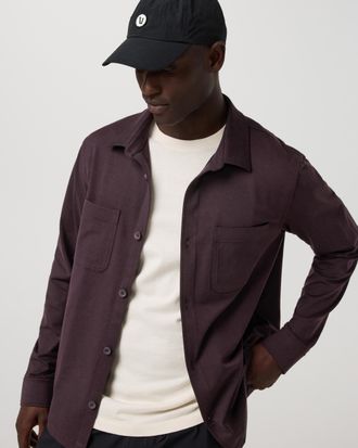 Vuori Clothing Coronado Shirt Jacket | Raisin Heather | Medium