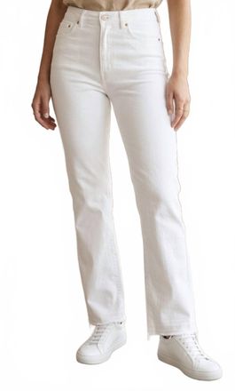 European Culture Straight Leg Jean In White