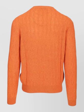 Etro crewneck sweater nylon blend silk cable