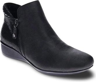 Revere Comfort Shoes Womens Damascus Boot In Onyx/black Lizard