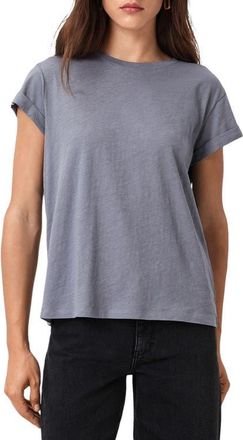 AllSaints Anna Cotton T-Shirt in Lilac Grey at Nordstrom, Size X-Small