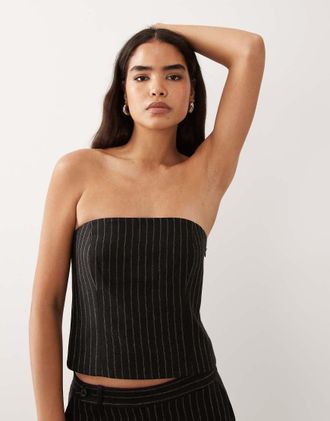 Ralph Lauren top coordinato a fascia sartoriale nero