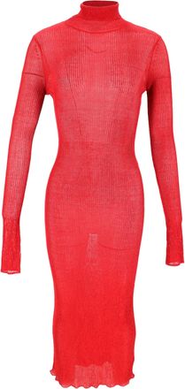 Isabel Marant Josita Midi Dress in Burgundy Viscose