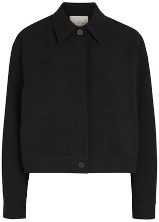 STUDIO NICHOLSON Casual Cotton and Linen-blend Jacket - Black - 14 (UK14 / L)