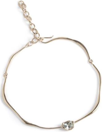 Faris Grand Semiprecious Stone Collar Necklace in Gold at Nordstrom