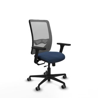Piqueras y Crespo Silla De Oficina Piqueras Y Crespo Zulema Azul Marino Cuero Sint&eacute;tico