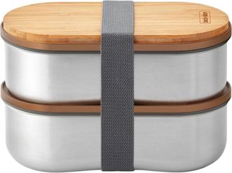 black+blum Premium Bentobox Sinsy aus Edelstahl, 2 x 500 ml