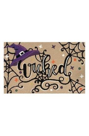 R16 Home Wicked Embroidered Doormat in Tan at Nordstrom Rack