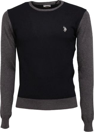 U.S.Polo Association U.s. Polo Assn., Heren, Truien, Blauw, Maat: 2XL Wol