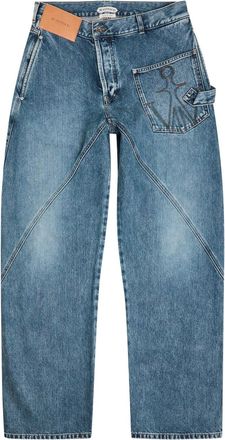 J.W.Anderson Twisted Workwear Straight-leg Jeans - Mid Blu - 36 (W36 / XL)