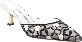 Manolo Blahnik Carolyne 70 Satin Mule