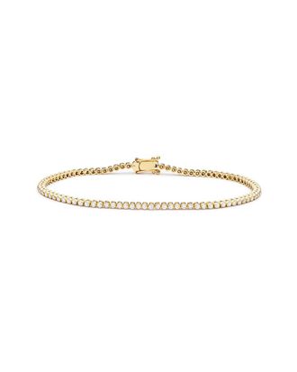 Genevive Brilliance Cz Tennis Bezel Bracelet