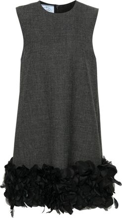 Prada mini-jurk met verendetail