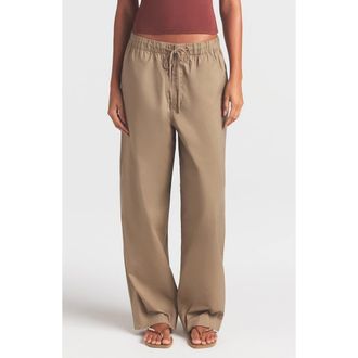 SKIMS Oversize Straight Leg Pants in Desert at Nordstrom, Size Xx-Small
