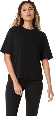 Asics Trainingsshirt ASICS ASICS SPIRAL EMBROIDERY RELAXED TEE, Damen, Gr. XL, performance schwarz, Obermaterial: 60% Baumwolle, 40% Polyester, Shirts Train