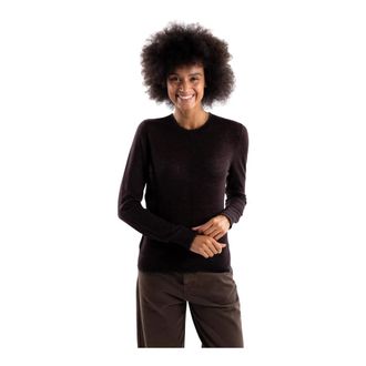 Pinko Pinko - Pamplona Ronde Hals Trui - Dames - Truien - Bruin - Maat: S Wol