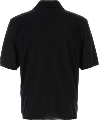 Saint Laurent Wool Polo - Black
