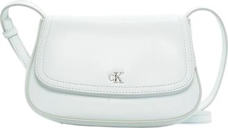 Calvin Klein Monogram Camera Crossbody Tas - Dames - Schoudertassen - Groen - ONE Size - Leer - Tassen
