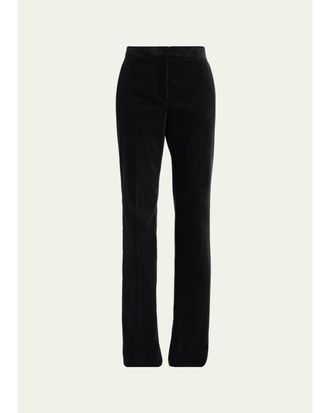 Tom Ford Polka-Dot Velvet Bootcut Trousers