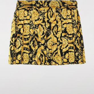 Versace Gonna plissettata a fantasia barocca Versace