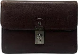 Balenciaga Pre-owned Vintage Leren Clutch - Dames - Vintage Clutch - Bruin - ONE Size - Leer - Vintage