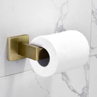 OEM Portarrollos De Papel Higi&eacute;nico, Soporte De Acero Inoxidable Para Ba&ntilde;o, Color Dorado - Crezuo