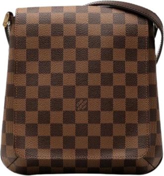 Louis Vuitton Pre-owned Cross Body Bags, female, Brown, Size: ONE SIZE Pre-owned Canvas Cross Body Bag