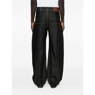Entire studios Contrast-stitch Wide-leg Jeans