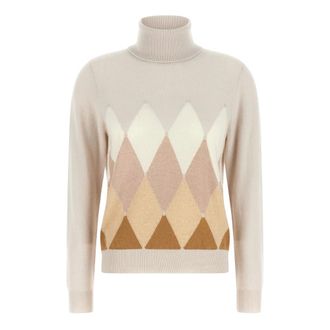 Ballantyne Dames, Truien, Beige, Maat: L Kasjmier