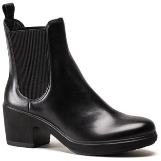 Ecco Ecco Metropole Zurich 222213 Full Grain Leather Womens Slip On Boots - Black - Size:UK 8-8.5